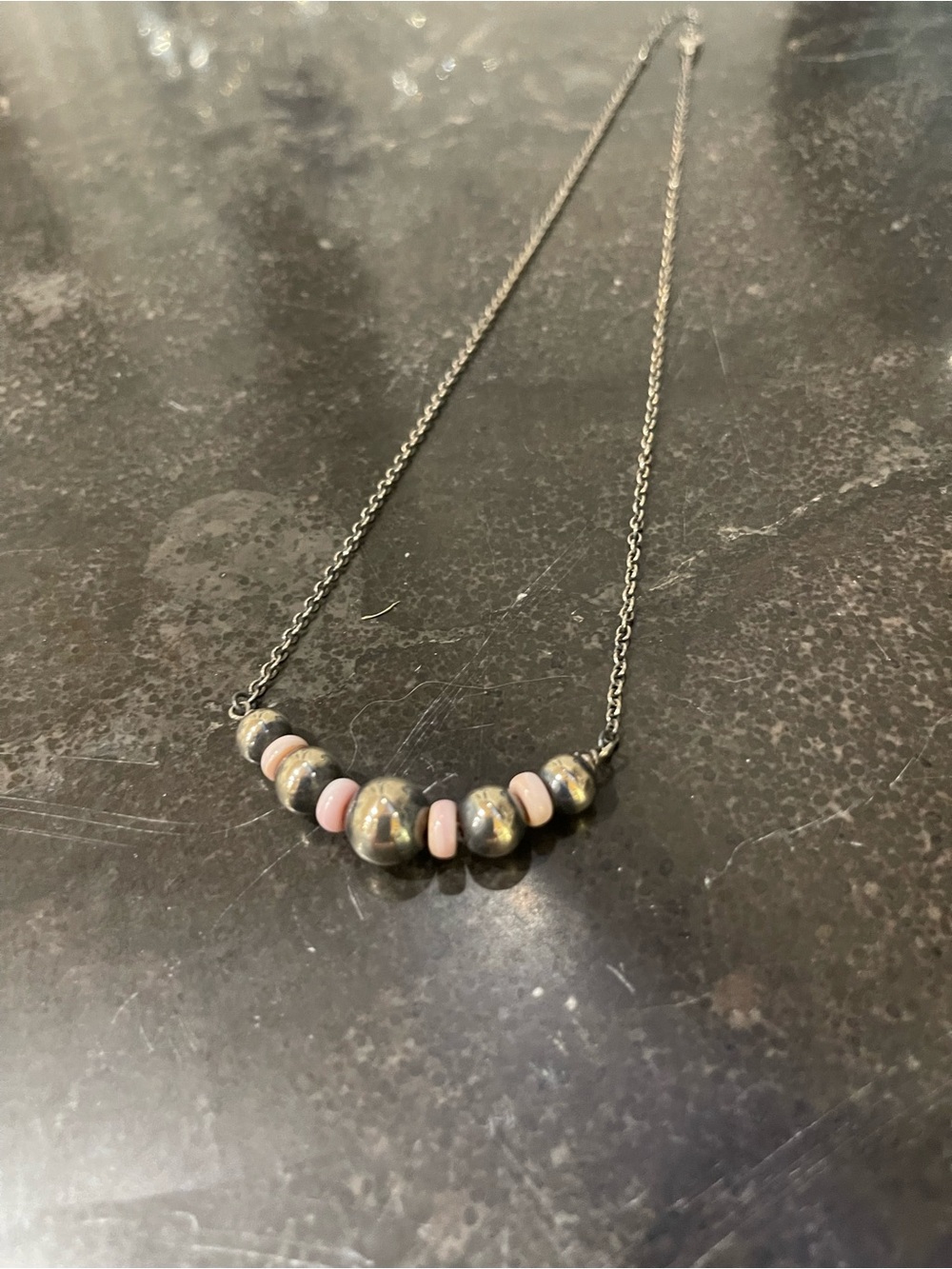 Sterling Silver Navaho Pearl  Pink